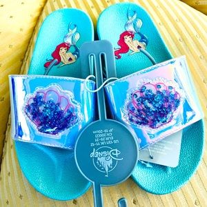 ☀️Disney Store Little Mermaid Kids Slide Sandals☀️ Size 13/1☀️ NWT!!